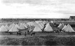 General view of part of Armenian refugee camp at Adana