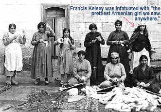 Armenian girls and women working on cotton