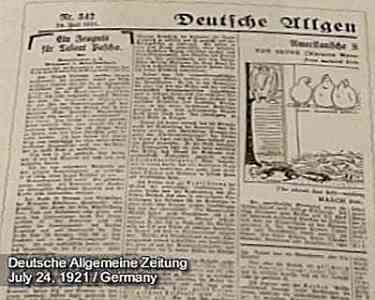 Deutsche Allgemeine Zeitung, July 24, 1921