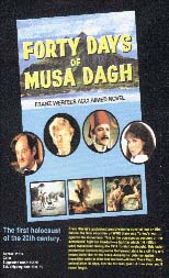 Poster for the obscure Armenian movie, "The Forty Days of Musa Dagh," The First Holocaust of the Twentieth Century!