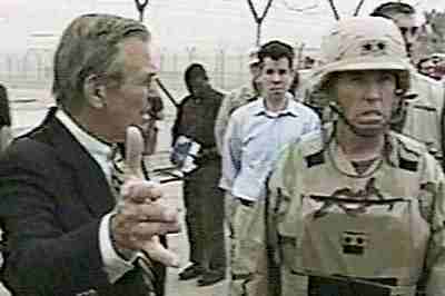 Donald Rumsfeld and General Miller