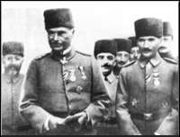 Ataturk, right, with Liman Von Sanders