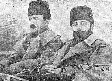 Enver Pasha (left), with Djemal Pasha