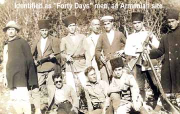 An Armenian site claims these men were some of the Musa Dagh "heroes."