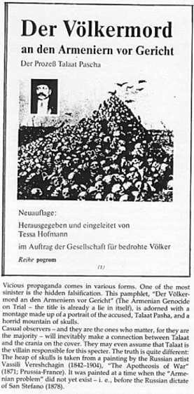 The 
                              1980 reprint of <i>Der 
                              Volkermord an den Armeniern vor Gericht