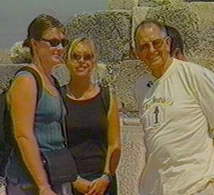 Weems converses with two Australian tourists in Turkey