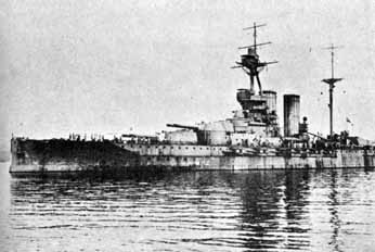 The mighty dreadnought of the British, the Queen Elizabeth