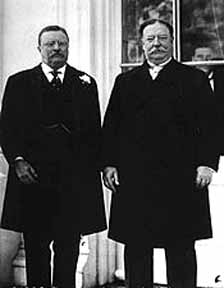 President William Howard Taft, shown here with Teddy Roosevelt