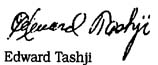 Edward Tashji's Signature