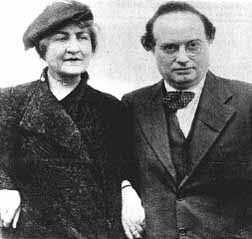 Franz Werfel with wife, circa 1930
